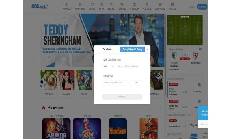 Hướng dẫn đăng nhập 8Xbet siêu tốc 